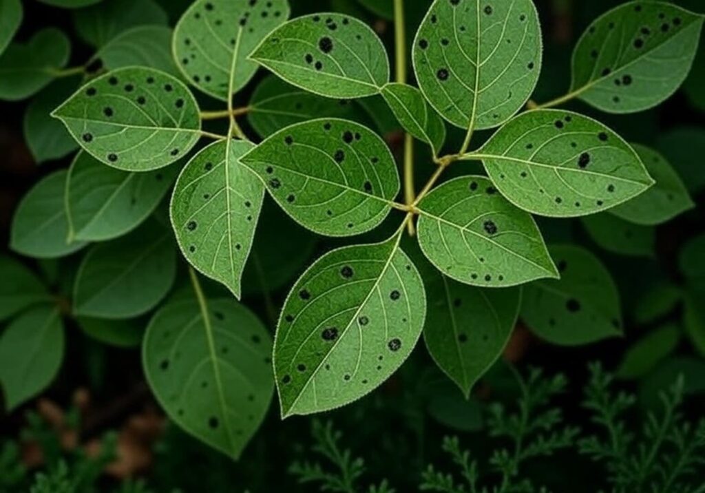 mancha de asfalto planta